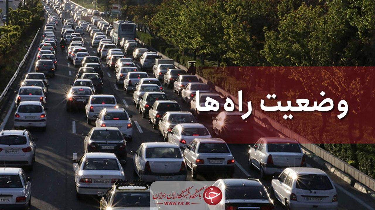 ترافیک در آزادراه قزوین-کرج-تهران نیمه سنگین است
