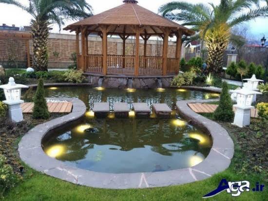 آلاچیق با سازه چوبی