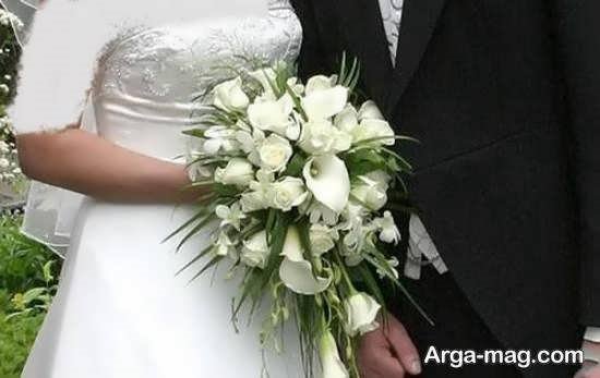 دسته گل عروس لیلیوم با انواع تزئینات زیبا و دوست داشتنی