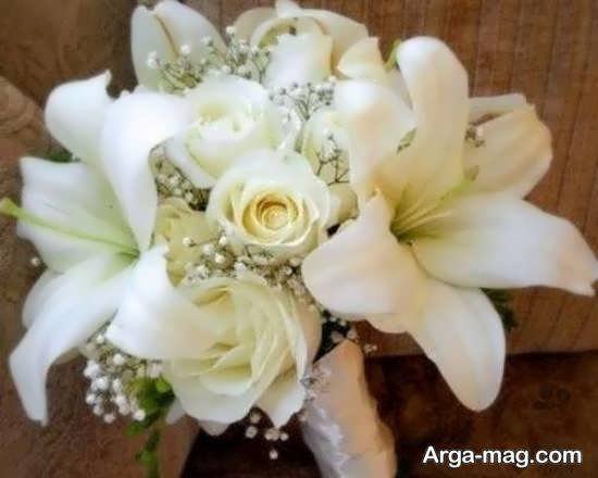 دسته گل عروس سوسن گلی شگفت انگیز