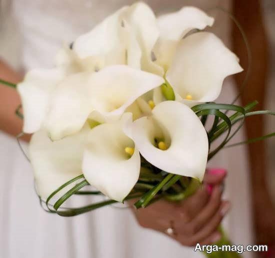 نمونه هایی بینظیر از دسته گل لیلیوم برای عروسی