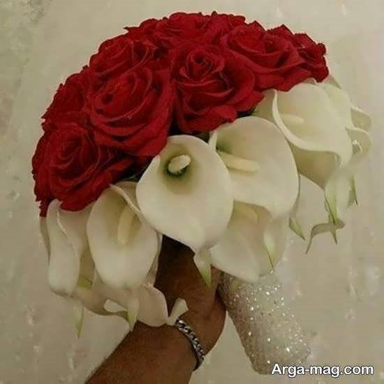 دسته گل عروس سوسن برای عروس خانم های خوش لسیقه