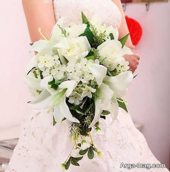 دسته گل های زیبای لیلیوم برای مراسم عروسی