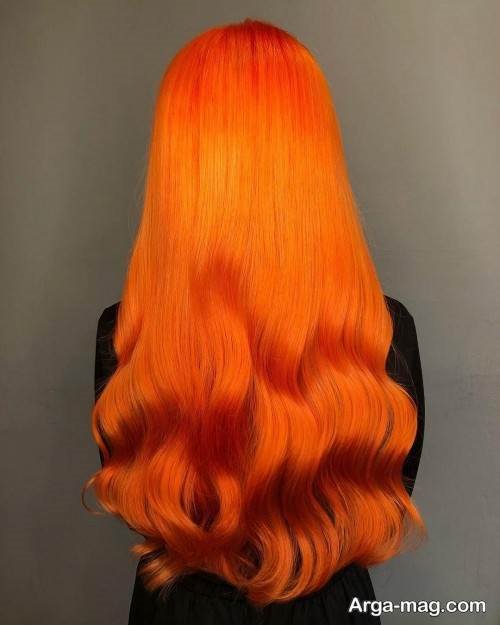 رنگ موی شیک پرتقالی 