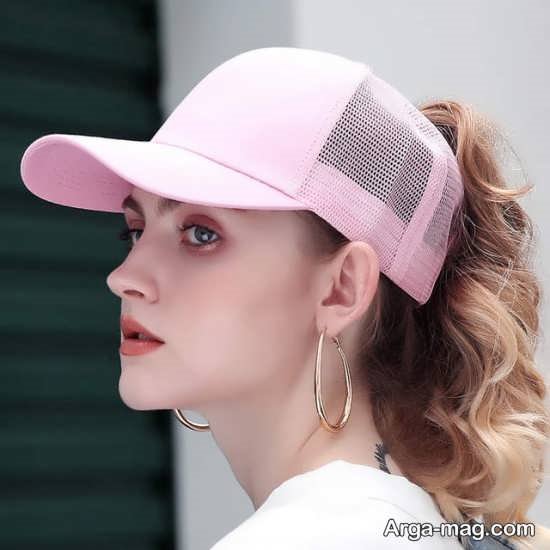 مدل کلاه جدید تابستانی صورتی رنگ