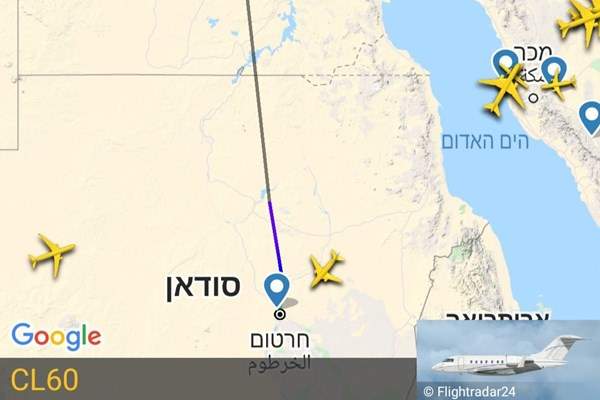 پرواز بی‌سابقه هواپیمای رژیم صهیونیستی به سودان