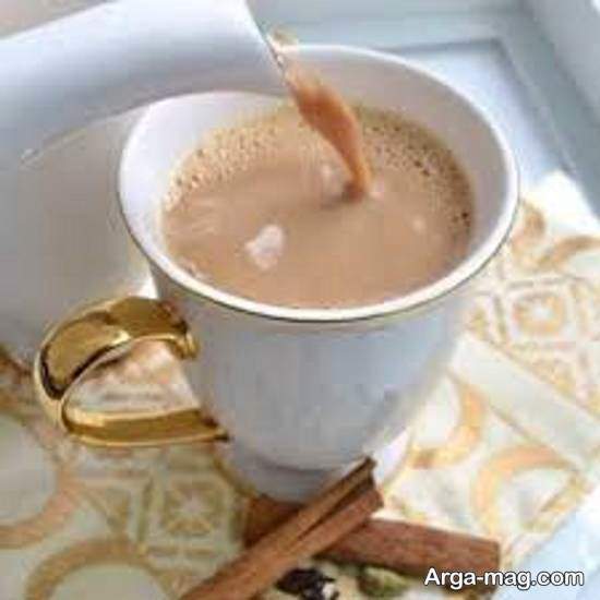 شیوه ی تهیه شیر چای نوعی نوشیدنی گرم و دلچسب