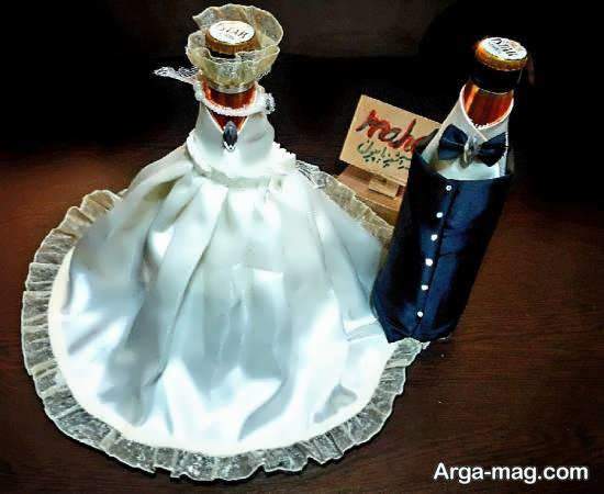 ایده هایی متفاوت و جذاب برای زینت بخشیدن به بطری عروس