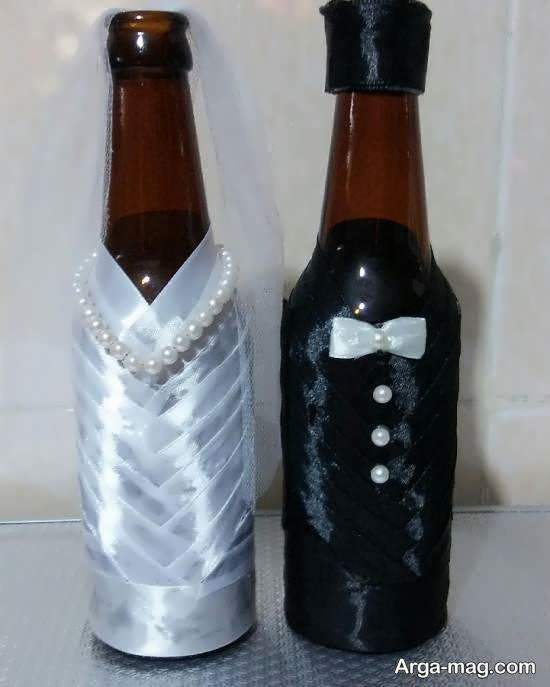 ایده هایی ایده آل و جذاب از تزیین بطری عروس