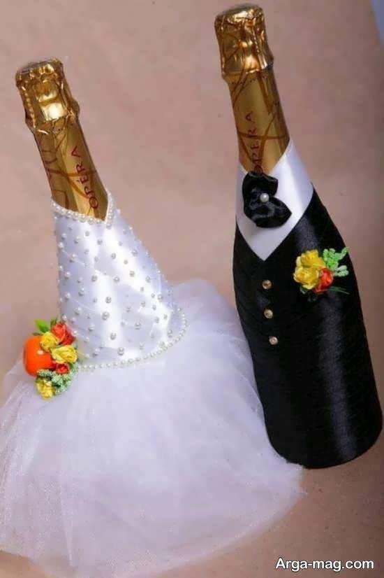 مجموعه ای لاکچری و دوست داشتنی از دیزاین بطری عروس