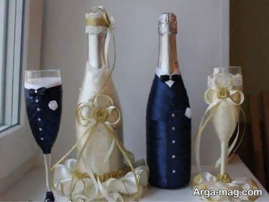 مجموعه ای دوست داشتنی از طراحی و دیزاین بطری عروس