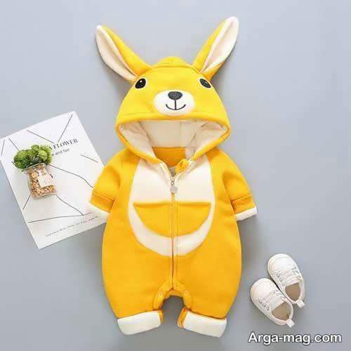 لباس سرهمی نوزادان با طرح خرگوش