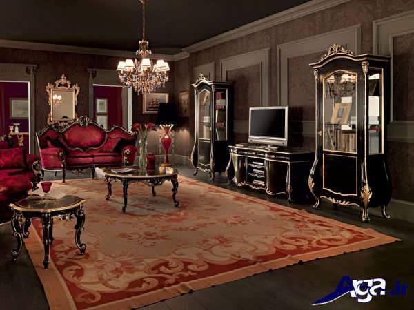 مدل میز تلویزیون سلطنتی با طراحی کاربردی و زیبا 