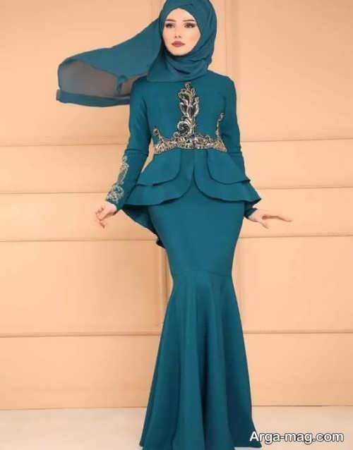 مدل فوق العاده لباس مجلسی اسلامی 
