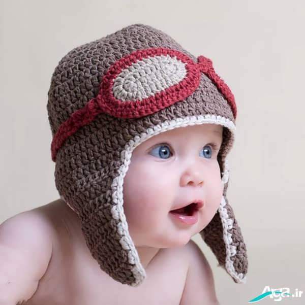 بافت کلاه نوزاد پسر