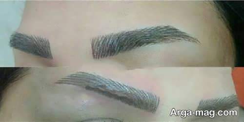 مدل ابروی پهن و شیک هاشور 