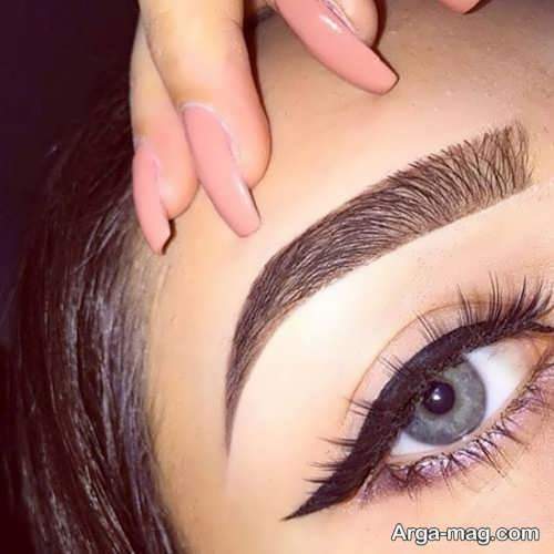 مدل ابروی هاشور زیبا