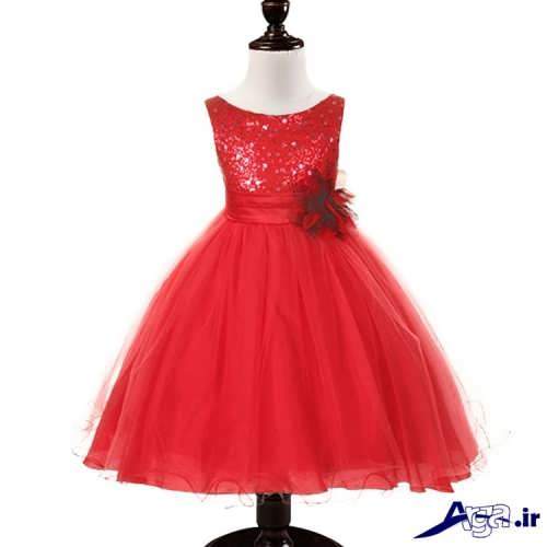 مدل لباس پرنسسی قرمز 