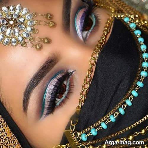 میکاپ زیبا برای چشم هندی