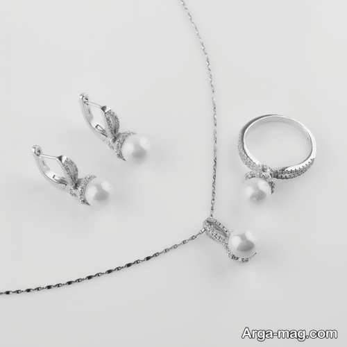 نیم ست زیبا نقره 
