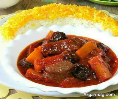 دستور تهیه خورش کدو حلوایی با رب انار