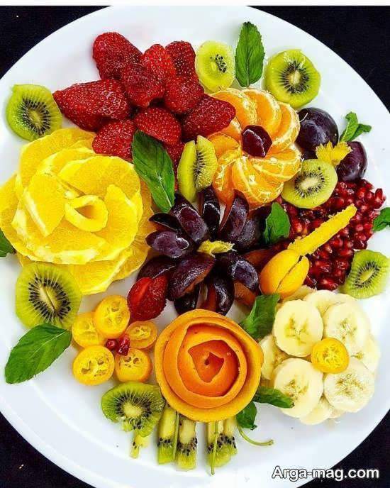 مجموعه ای ایده آل و ناب از تزیینات بشقاب میوه برای مجلس
