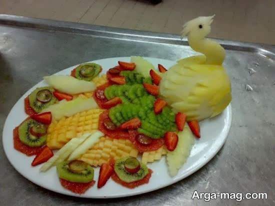 نمونه هایی زیبا و خواستنی برای زیباسازی بشقاب میوه