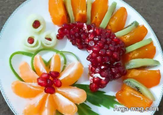 ایده های زیبا و جذابی از تزیین بشقاب میوه