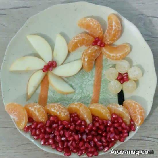 مجموعه ای ایده آل و جذاب از تزیینات بشقاب میوه