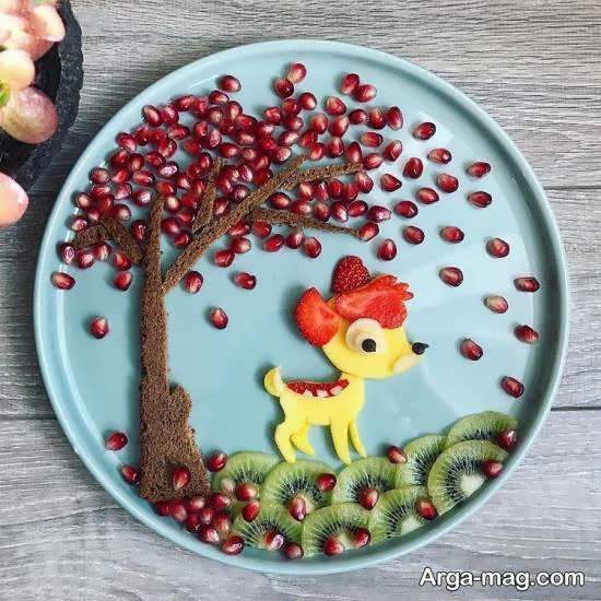 ایده هایی زیبا و جذاب برای تزین و زیباسازی بشقاب میوه