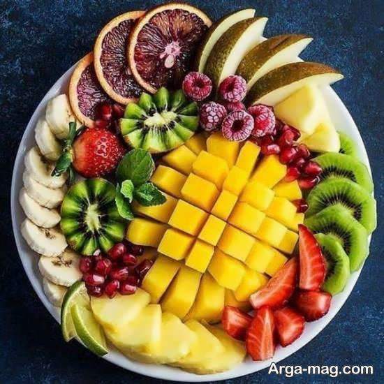 نمونه هایی شیک و مجلسی از تزیینات بشقاب میوه
