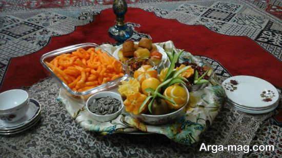 تزیین سفره شب یلدا