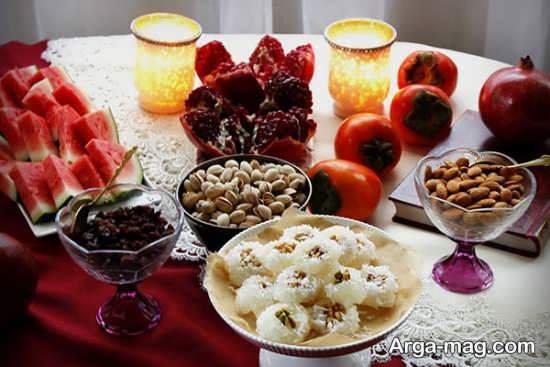 تزیین میز ویژه شب یلدا