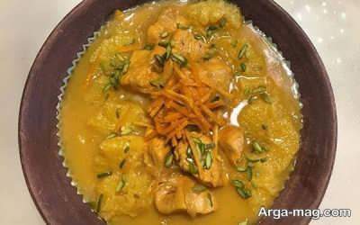 روش دوم تهیه خورش پرتقال