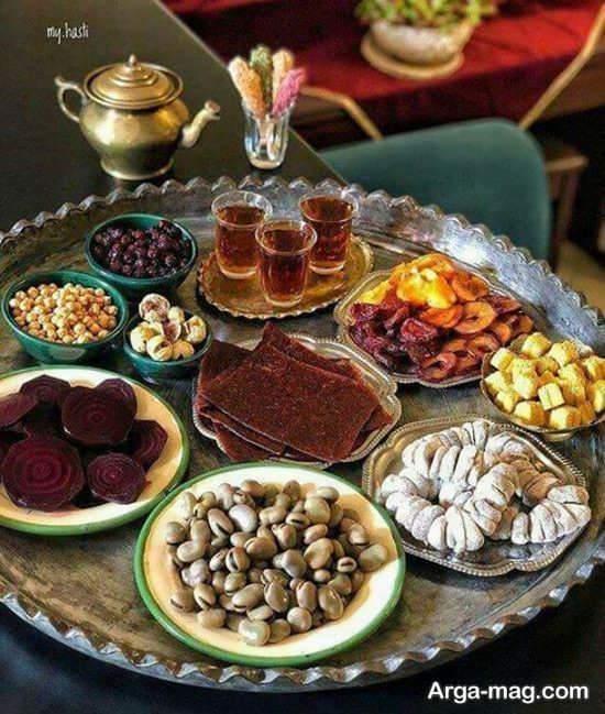 تزئینات سفره شب چله سنتی