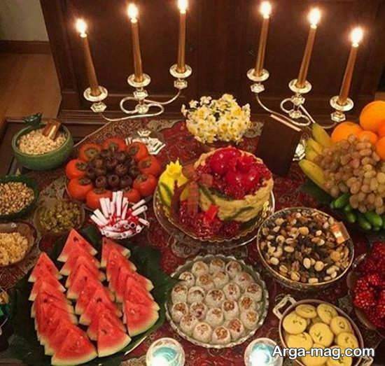 دیزاین سفره شب چله سنتی