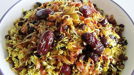 طرز تهیه کته عدس بدون گوشت