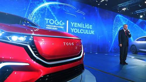 اولین خودروی ملی ترکیه با برند «TOGG» رونمایی شد