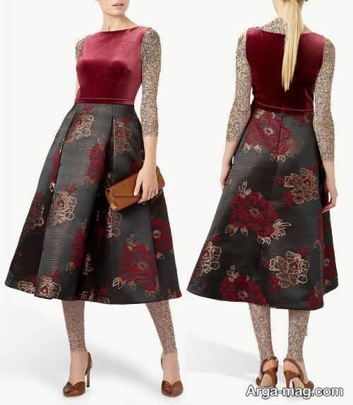 مدل لباس مجلسی ژاکارد شیک و زیبا 