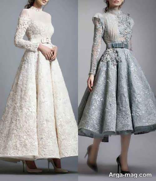 مدل لباس مجلسی ژاکارد شیک و زیبا 