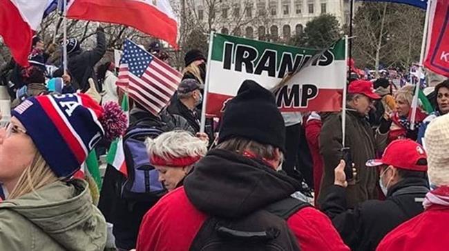 عکس: طرفداران ایرانی ترامپ در مقابل کنگره