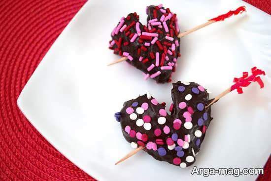 تزیین شکلات با ایده های عاشقانه برای روز عشق
