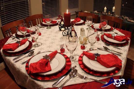 تزیین میز شام جدید و زیبا برای مهمانی های مختلف