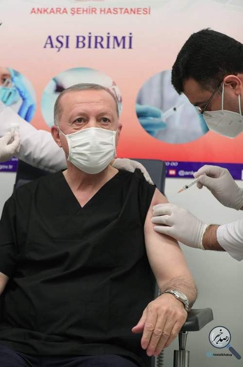 اردوغان واکسن کرونا زد +عکس