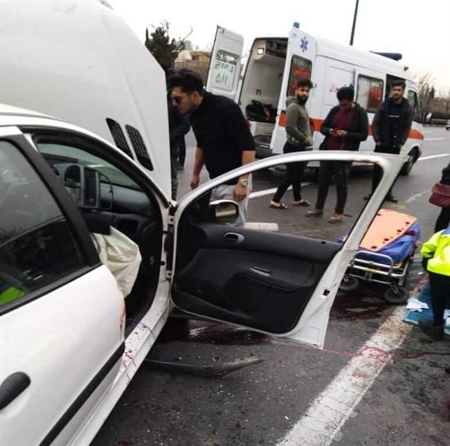 تصادف وحشتناک در بزرگراه یادگار امام/ هر دو پای راننده قطع شد