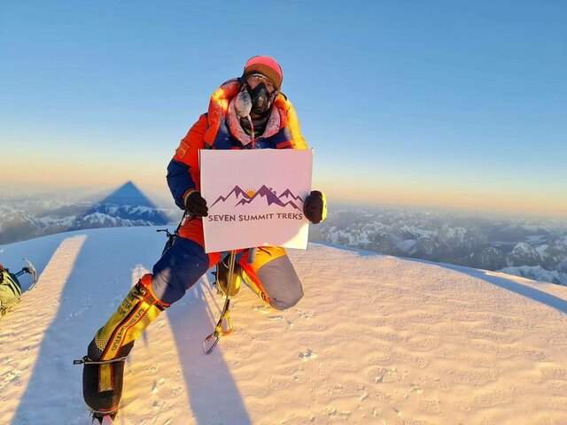 نخستین عکس فتح قله کی 2 در زمستان