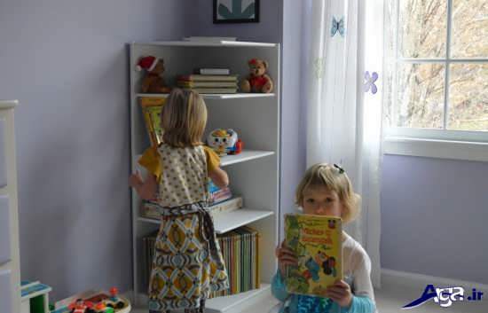 انواع قفسه کتاب کودک 