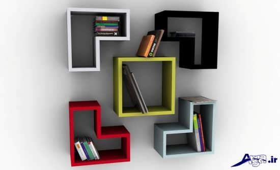 انواع مدل های زیبای قفسه کتاب 