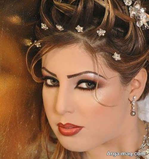 تصویر بی نظیر از میکاپ عروس خلیجی