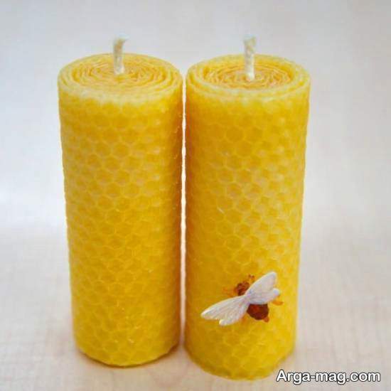 آموزش شمع سازی از ورقه های موم عسل